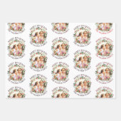 Kerstmis en rode Prettige feestdagen foto Inpakpapier Vel (Voorkant 3)