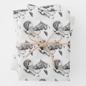 Kerstmis en Santa CLaus Inpakpapier Vel (In situ)