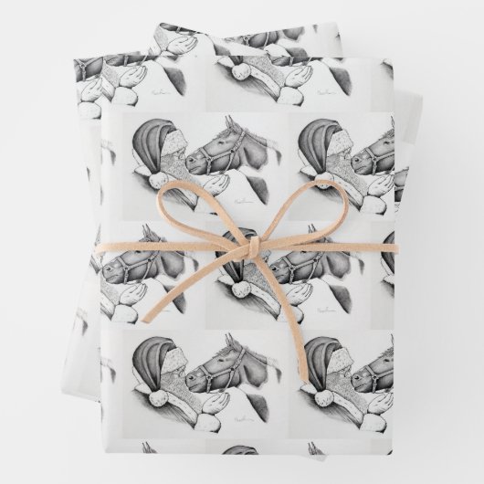 Kerstmis en Santa CLaus Inpakpapier Vel (In situ)