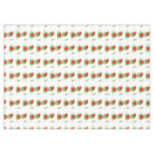 Kerstmis en snoepgoed op witte tablet tafelkleed (Voorkant (Horizontaal))