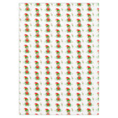 Kerstmis en snoepgoed op witte tablet tafelkleed (Voorkant)