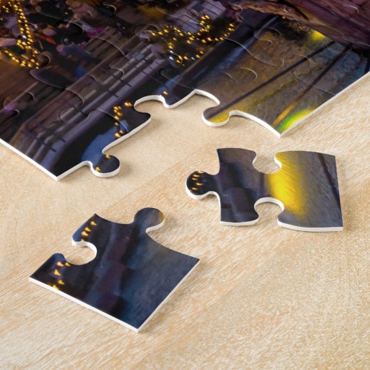 Kerstmis en Stedenpuzzel Legpuzzel (Zijkant)