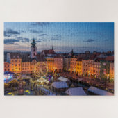 Kerstmis en Stedenpuzzel Legpuzzel (Horizontaal)