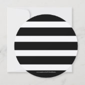 Kerstmis en Stripes Diner Invite Kaart (Achterkant)
