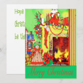 Kerstmis en Teddy Bears Holiday Card Feestdagenkaart (Voorkant / Achterkant)