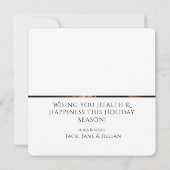 Kerstmis en uw feestdag fotoplein feestdagenkaart (Achterkant)