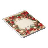 Kerstmis en vakantie notitieblok (Schuin)