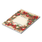 Kerstmis en vakantie notitieblok (Linkerzijde)