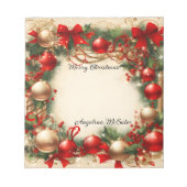 Kerstmis en vakantie notitieblok (Voorkant)