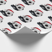 Kerstmis en Voetbal Cadeaupapier (Hoek)