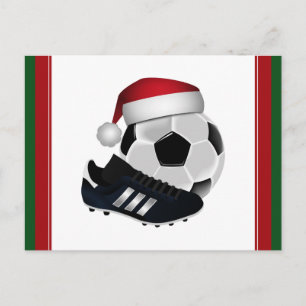 Kerstmis en Voetbal Feestdagenkaart