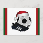 Kerstmis en Voetbal Feestdagenkaart (Voorkant)