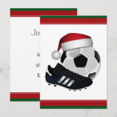 Kerstmis en Voetbal Kaart (Voorkant / Achterkant)