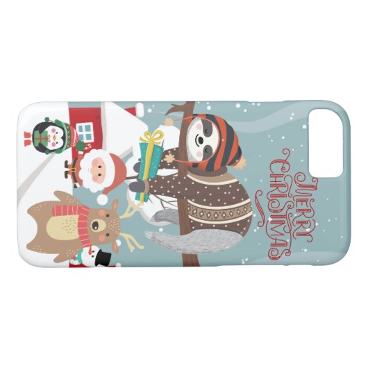 Kerstmis en vrienden Case-Mate iPhone case (Achterkant (Horizontaal))