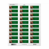 Kerstmis en Wensen Etiket (Full Sheet)