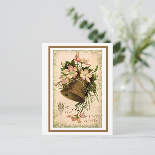 Kerstmis en wilde Rozen,  Briefkaart (Staand voorkant)