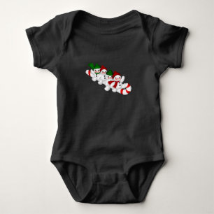Kerstmis en winter ontwerp baby jersey bodysuit