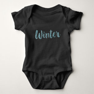 Kerstmis en winter ontwerp baby jersey bodysuit