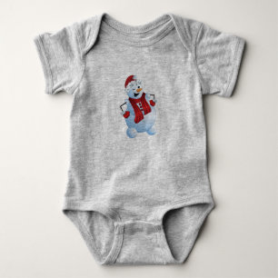Kerstmis en winter ontwerp baby jersey romper