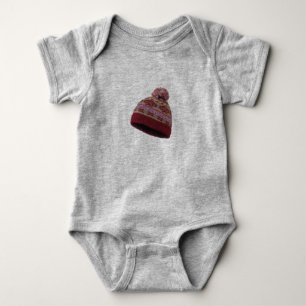 Kerstmis en winter ontwerp baby jersey romper