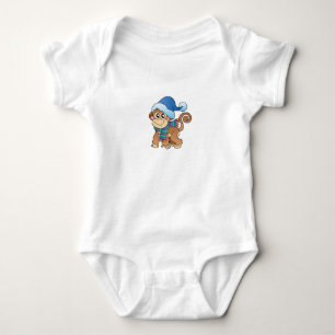Kerstmis en winter ontwerp baby jersey romper