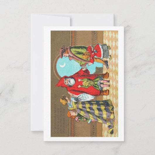 Kerstmis en zijn kleine vriend kaart (Voorkant)