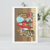 Kerstmis en zijn kleine vriend kaart (Staand voorkant)