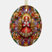 KERSTMIS ~ Engel 19e eeuw ~ Keramisch Ornament (Rechts)