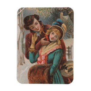 Kerstmis, Engeland-Vintage Victoriaanse tijdperk a Magneet