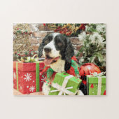 Kerstmis - Engels Springer Spaniel - Betsy Legpuzzel (Horizontaal)