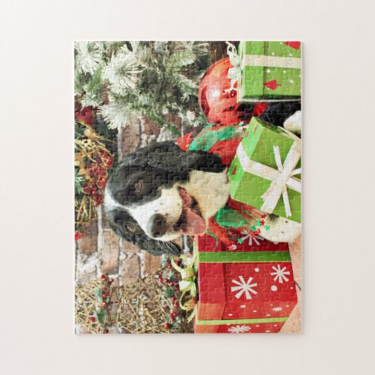 Kerstmis - Engels Springer Spaniel - Betsy Legpuzzel (Verticaal)