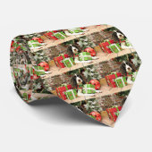 Kerstmis - Engels Springer Spaniel - Kinzie Stropdas (Opgerold)