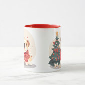 Kerstmis Engelse Bulldog Kersttrui Mok (Midden)