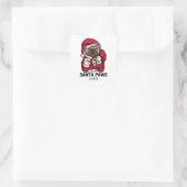 Kerstmis Engelse bulledog Gift Ideas Ca Vierkante Sticker (Tas)