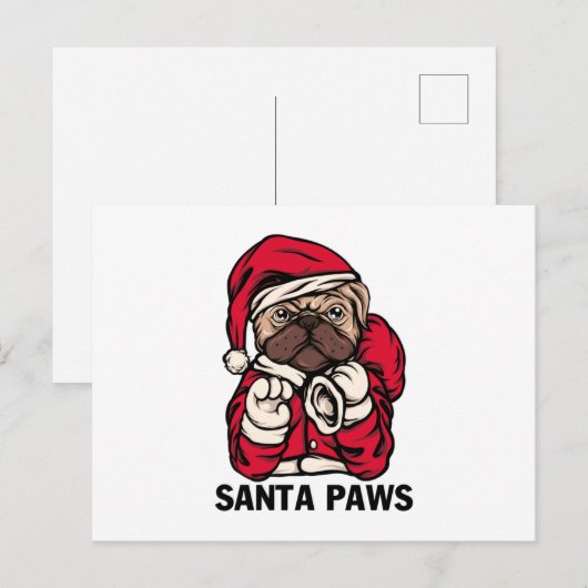 Kerstmis Engelse bulledog Gift Idees Briefkaart (Voorkant / Achterkant)