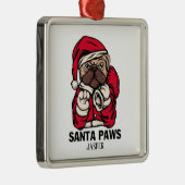 Kerstmis Engelse bulledog Gift Idees Ce Metalen Ornament (Rechts)