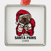 Kerstmis Engelse bulledog Gift Idees Ce Metalen Ornament (Voorkant)