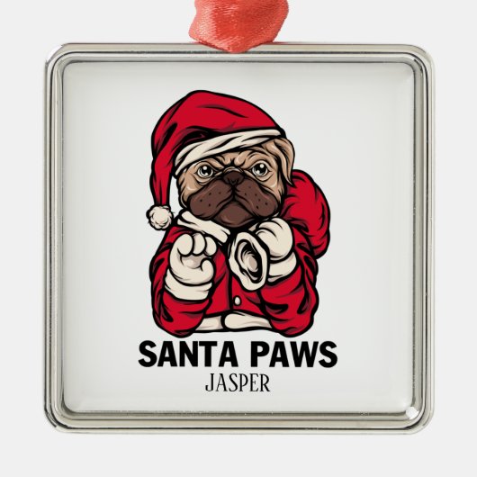 Kerstmis Engelse bulledog Gift Idees Ce Metalen Ornament (Voorkant)