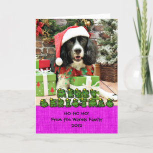 Kerstmis - English Springer Spaniel - Lucy Feestdagen Kaart