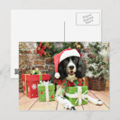 Kerstmis - English Springer Spaniel - Lucy Feestdagenkaart (Voorkant / Achterkant)