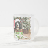 Kerstmis - English Springer Spaniel - Lucy Matglas Koffiemok (Voorkant rechts)