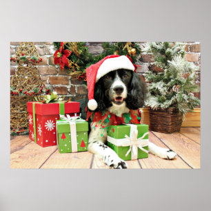Kerstmis - English Springer Spaniel - Lucy Poster