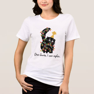 Kerstmis Esthetisch Kerstman Kat Lief Grappig Tri-Blend Shirt