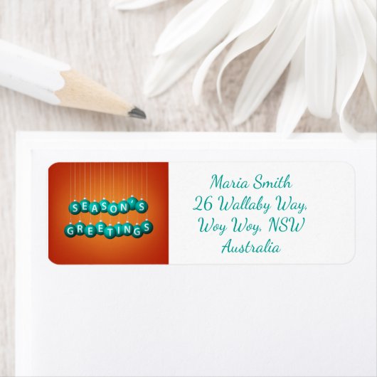 Kerstmis Etiket (Insitu)