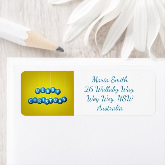 Kerstmis Etiket (Insitu)