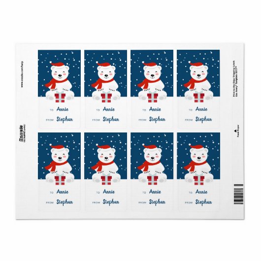 Kerstmis Etiket (Full Sheet)