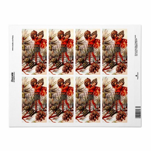 Kerstmis Etiket (Full Sheet)