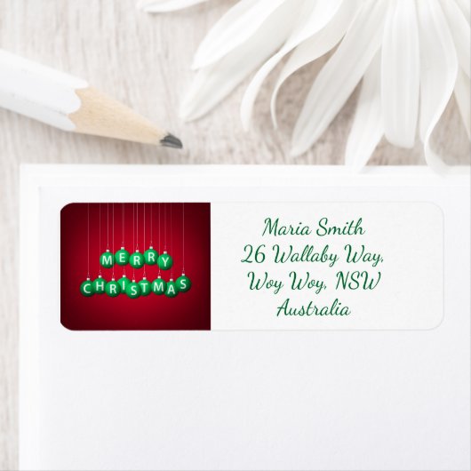 Kerstmis Etiket (Insitu)