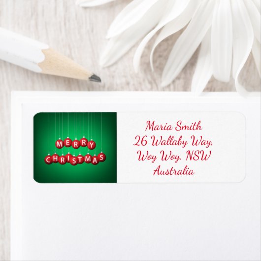 Kerstmis Etiket (Insitu)