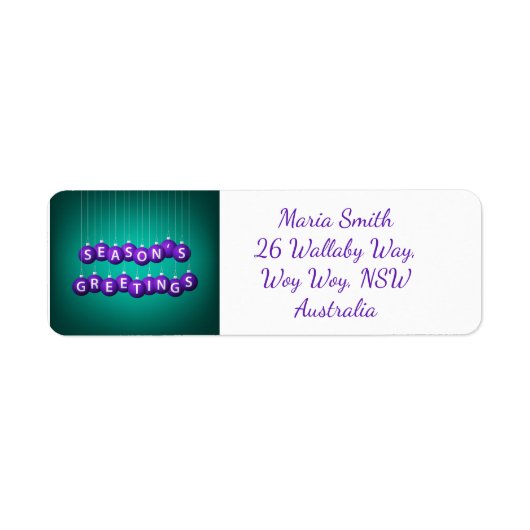 Kerstmis Etiket (Voorkant)